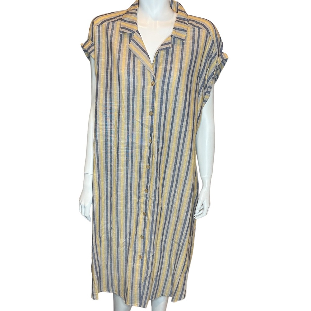 Sleeves Stripped Dress